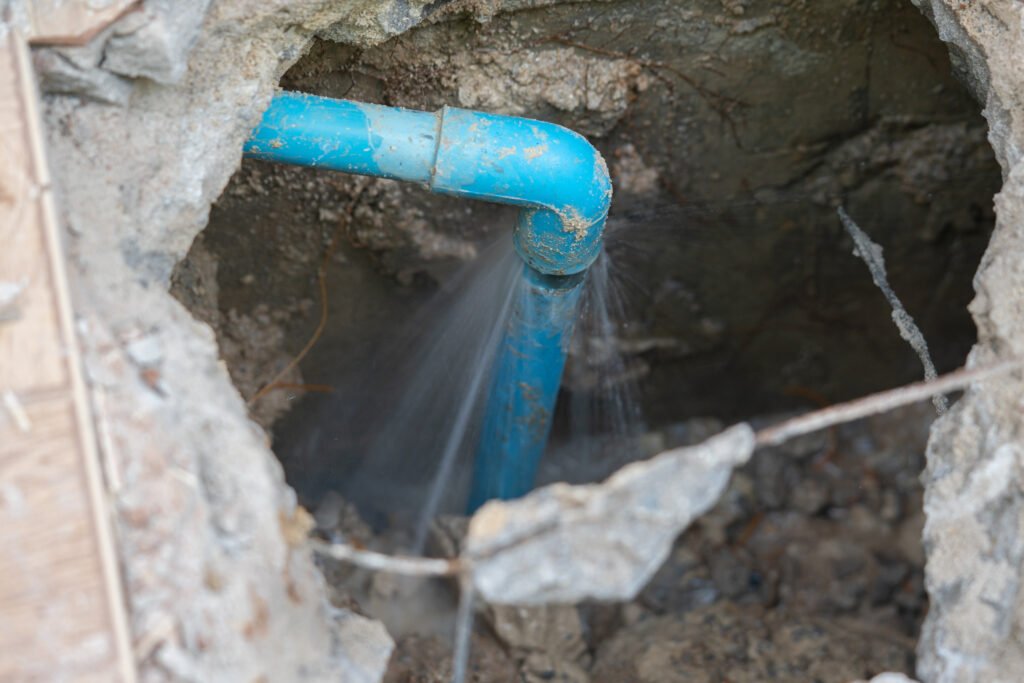 leaking water